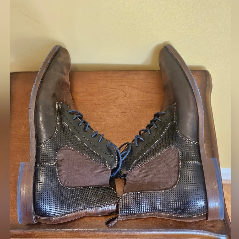 Stacy Adams Men's Rupert Plain Toe Lace And Gore Boot size 11